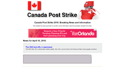 Desktop Screenshot of canadapoststrike.com